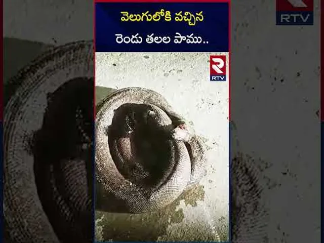 వెలుగులోకి వచ్చిన రెండు తలల పాము.. | Two Headed Snake | Eluru | RTV