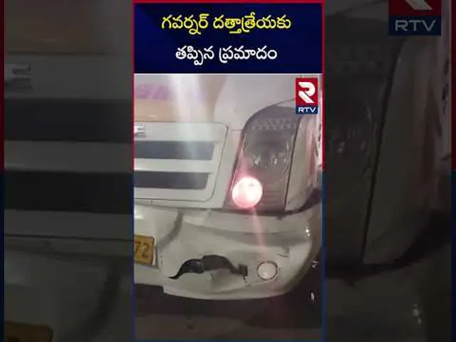 గవర్నర్ దత్తాత్రేయకు తప్పిన ప్రమాదం Governor Bandaru Dattatreya Car Incident | RTV