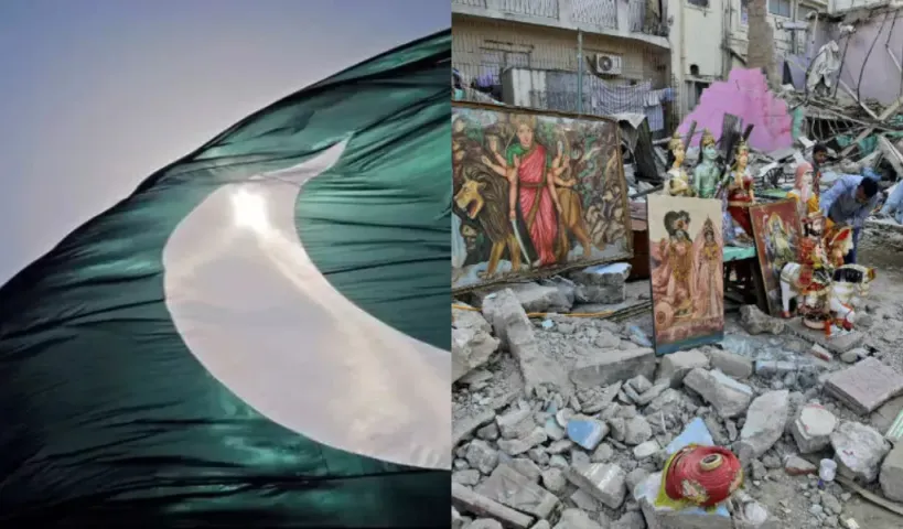 పాకిస్తాన్‎లో హిందూ దేవాలయం ధ్వంసం..24గంటల్లో రెండో ఘటన..!!