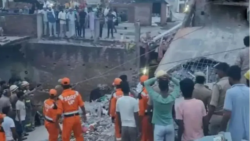 Building collapse: మూడు అంతస్తుల భవనం కూలి..ఇద్దరు మరణించారు!
