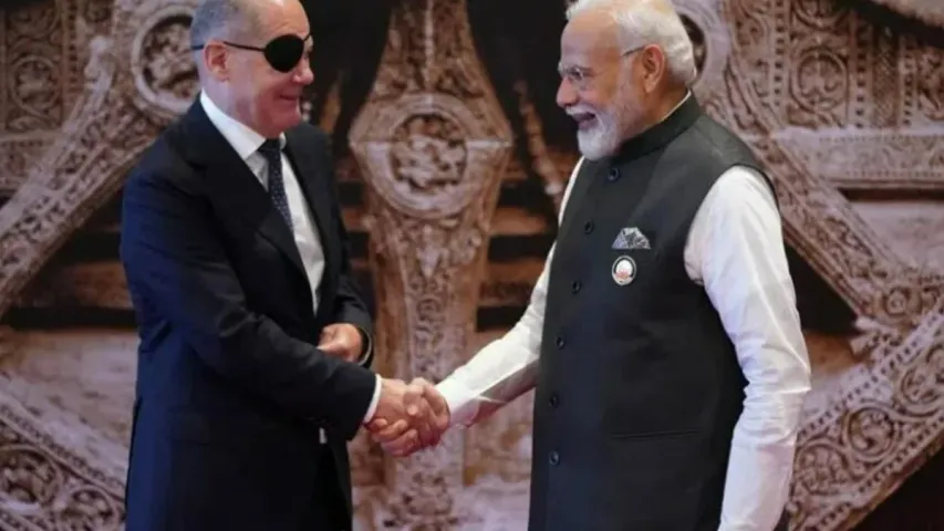 G20 Summit: కంటికి ఐ ప్యాచ్ తో జర్మనీ ఛాన్సలర్!