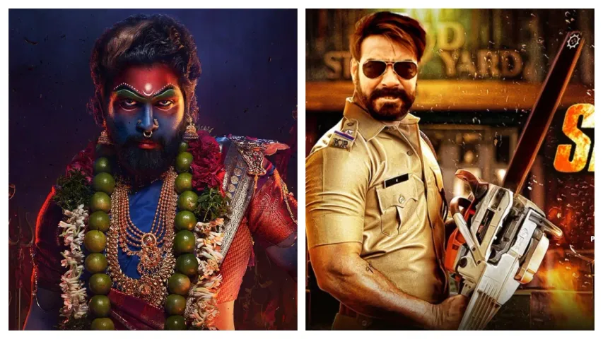 pushpa 2 craze: పుష్పను చూసి వెనక్కు తగ్గిన సింగం..!