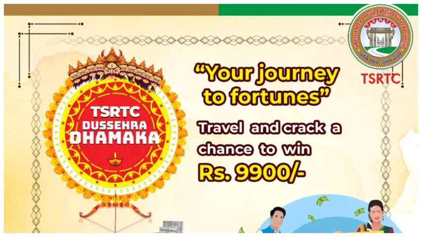 TSRTC Dussehra Offer: దసరాకు ఆర్టీసీ బస్సులో ఊరెళ్లండి.. రూ.9900 గెలుచుకోండి.. బంపరాఫర్!