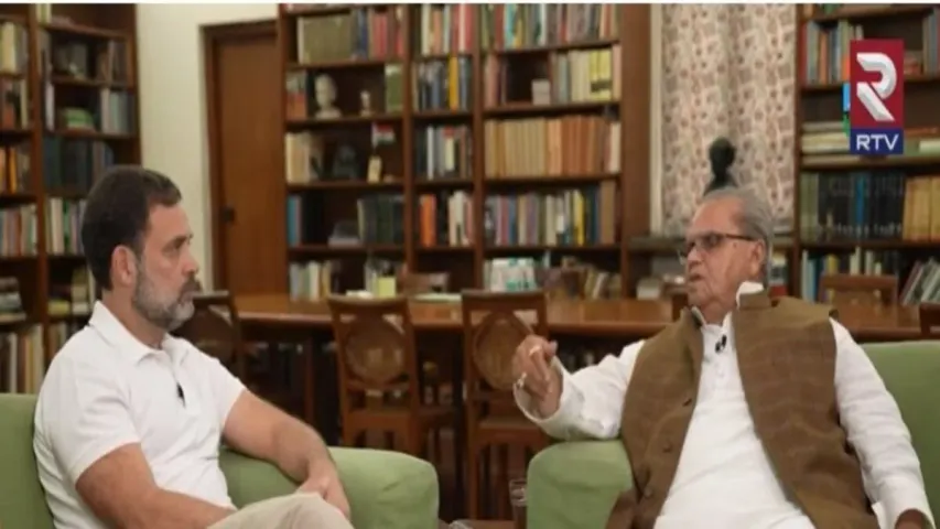 Rahul Gandhi : సత్యపాల్ మాలిక్‎తో రాహుల్...పుల్వామా దాడులు, అదానీ గురించి చర్చించా..!!