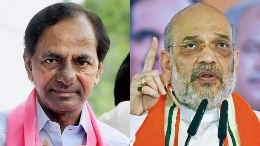 TS Elections: కేసీఆర్‌ ఓవైసీ బెదిరింపులకు లొంగిపోయాడు.. అమిత్ షా సంచలన ఆరోపణలు