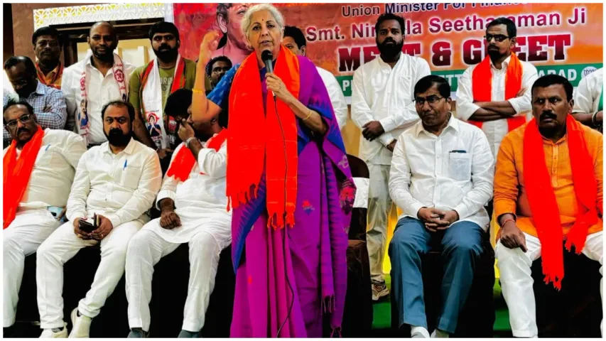 TS Elections 2023: సొంత పార్టీకి షాక్ ఇచ్చిన ఆర్థిక మంత్రి నిర్మల.. వైరల్ గా మారిన వ్యాఖ్యలు