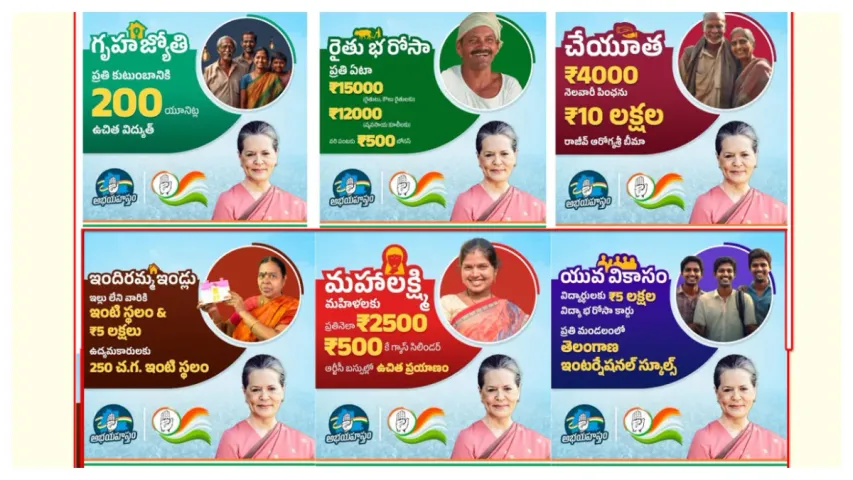 కాంగ్రెస్‌ 6 గ్యారంటీల అమలు.. ఏటా ఎన్ని కోట్లు కావాలంటే!