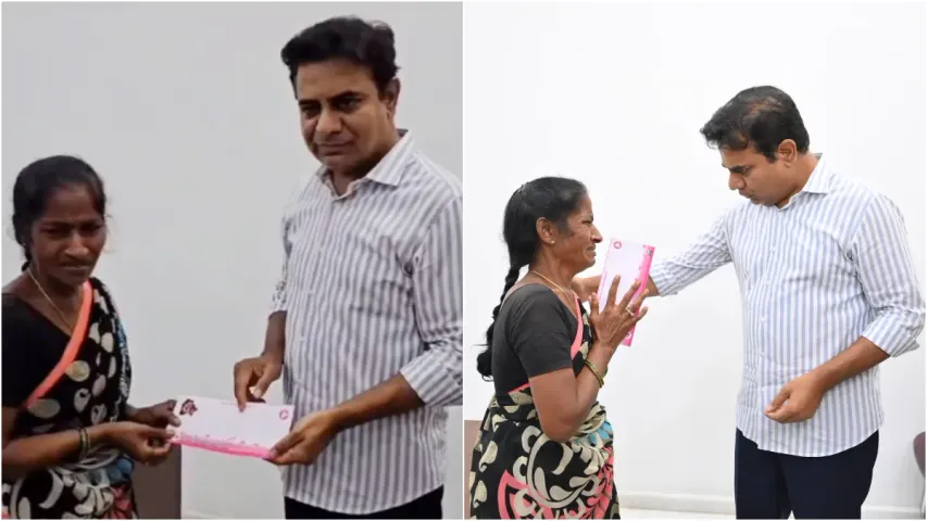 KTR: నిరుపేద విద్యార్థిని చదువుకు కేటీఆర్‌ సాయం