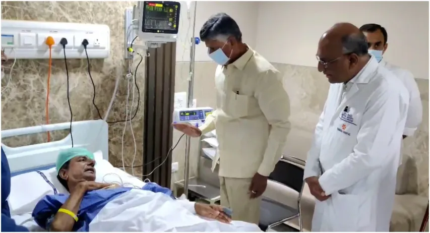 KCR-Chandrababu: కేసీఆర్ కు చంద్రబాబు పరామర్శ
