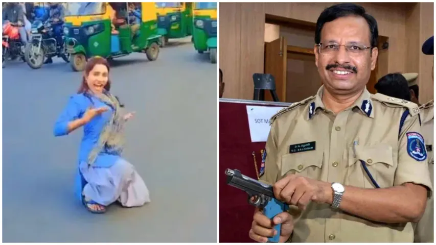 Viral Video : రీల్స్ కోసం నడిరోడ్డుపై యువతి పిచ్చి డ్యాన్స్.. వెర్రి చేష్టలంటూ ఆర్టీసీ ఎండీ సజ్జనార్ ఫైర్!