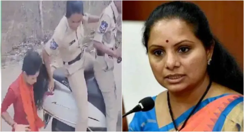 MLC Kavitha: మీరు పోలీసులేనా!.. విద్యార్థిపై అమానుష దాడి హేయమైన చర్య.. ట్విట్టర్‌లో మండిపడ్డ ఎమ్మెల్సీ కవిత