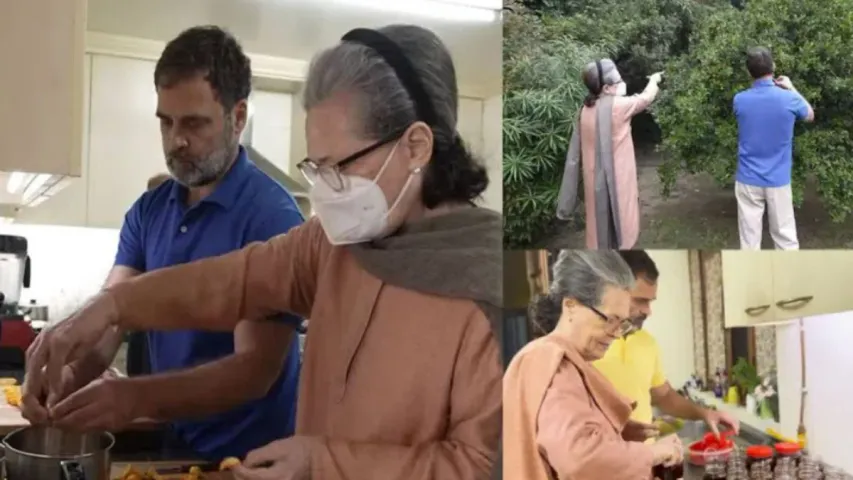 Rahul Gandhi: అమ్మ కు ప్రేమతో అంటూ ..గరిటె తిప్పిన రాహుల్‌ గాంధీ!