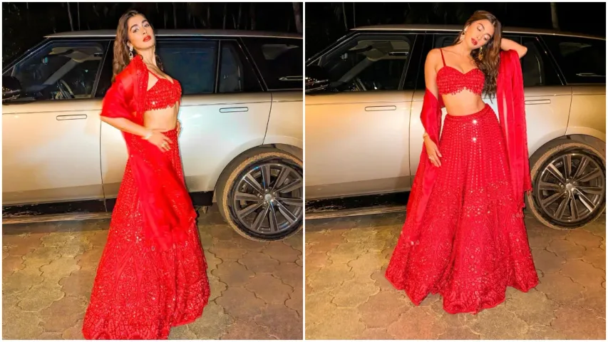 Pooja Hegde: రెడ్ డ్రెస్‌లో పూజహెగ్డే  హాట్‌లుక్స్..చూస్తే మతిపోవాల్సిందే