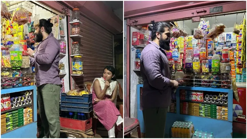 Hero Yash: భార్య కోసం కిరాణా షాప్ కు వెళ్లిన  స్టార్ హీర్ యష్.. వైరలవుతున్న ఫొటోస్