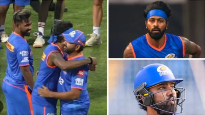 IPL-2024 : మనం మనం ఎప్పటికైనా ఒక్కటే.. రోహిత్‌ను కౌగలించుకున్న హార్దిక్