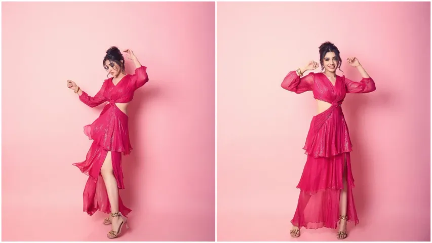 Krithi Shetty : పింక్ డ్రెస్ లో ఉప్పెన బ్యూటీ కృతి అందాల రచ్చ.. వైరలవుతున్న ఫొటోలు