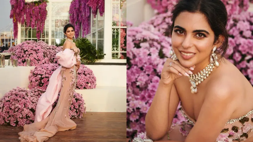 Anant Ambani Pre Wedding:  పింక్ గౌనులో బార్బీ డాల్ లా మెరిసిన ఇషా అంబానీ..!