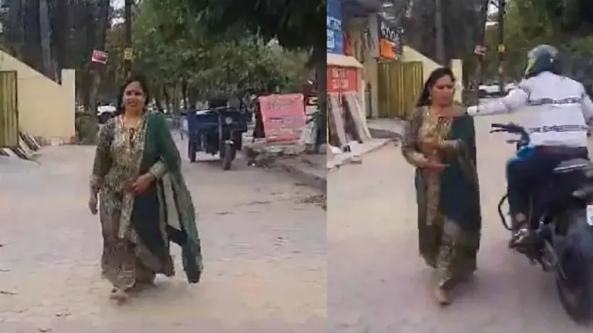 Watch Video: రీల్స్‌ చేస్తుండగా మహిళ మెడలోని గొలుసు లాక్కెళ్లిన బైకర్.. వీడియో వైరల్