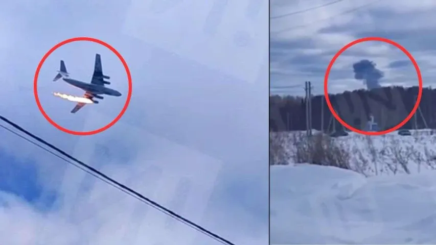 Plane Crash in Russia : రష్యాలో కూలిన కార్గో విమానం..వైరల్ వీడియో..!