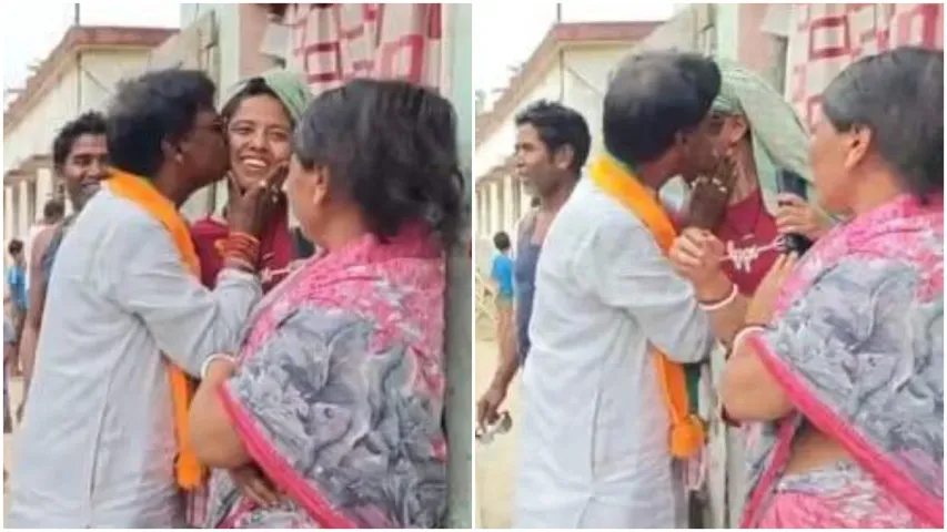 West Bengal: ఎన్నికల ప్రచారంలో యువతికి ముద్దులు.. బీజేపీ ఎంపీ అత్యుత్సాహం!