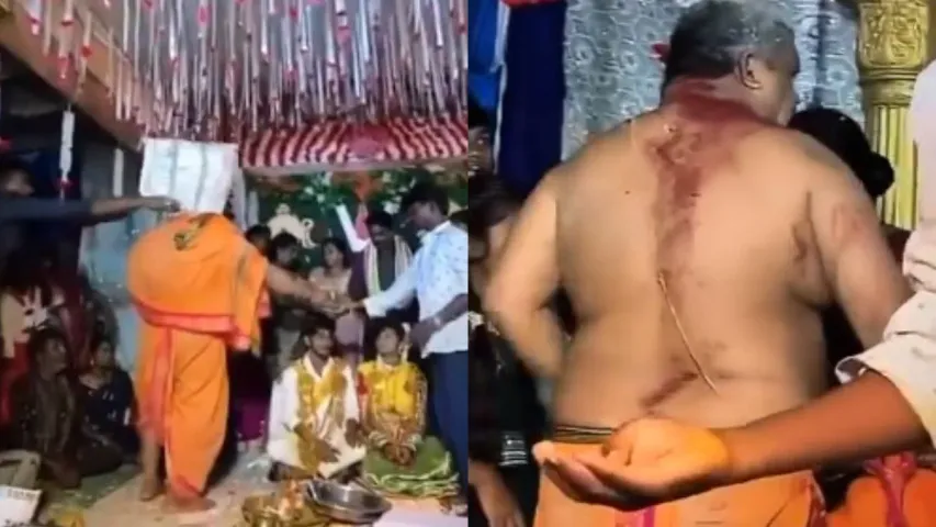 Viral video: పెళ్లి పందిట్లో దారుణం.. పురోహితుడికి ఘోర అవమానం!