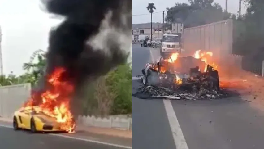 Hyderabad: అప్పు తీర్చలేదని..80 లక్షల కారును తగలెట్టేశారు