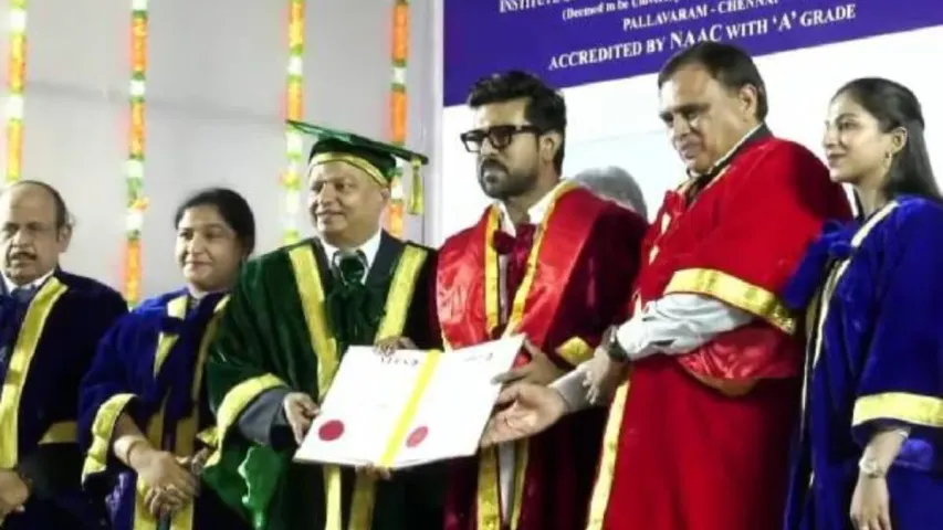 Ramcharan: సినీ నటుడు రామ్ చరణ్ కు డాక్టరేట్.. ఎమోషనల్ పోస్ట్ చేసిన మెగాస్టార్..!