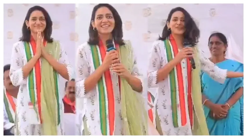 Venkatesh Daughter : పొలిటిక‌ల్ ప్ర‌చారంలో హీరో వెంక‌టేశ్ కుమార్తె.. వీడియో వైర‌ల్