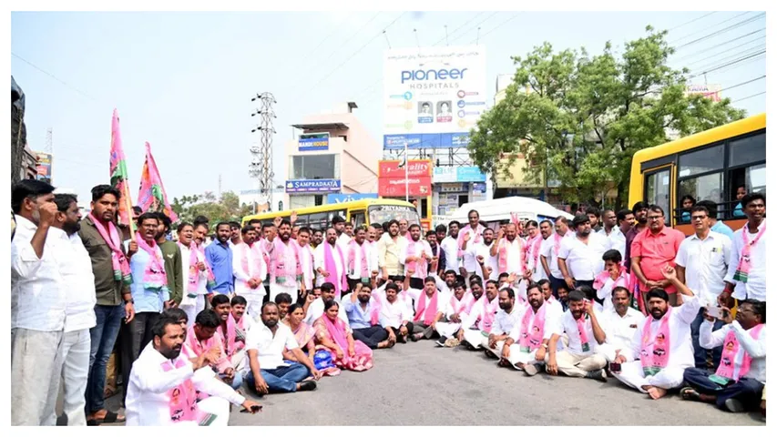 Telangana : నేడు రాష్ట్రవ్యాప్తంగా బీఆర్ఎస్‌ శ్రేణుల ధర్నా..
