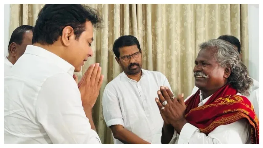 Telangana : కిన్నెర మొగిలయ్యకు కేటీఆర్ ఆర్థిక సాయం