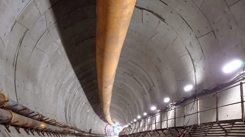 Tunnel Coastal Road: సొరంగమార్గం కోస్టల్ రోడ్ టన్నల్ లో నీరు.!