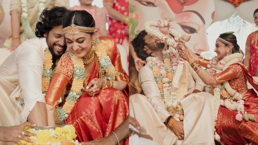 Aishwarya Arjun: తమిళ హీరోతో అర్జున్ కుమార్తె ఐశ్వర్య వివాహం.. వైరలవుతున్న ఫొటోలు