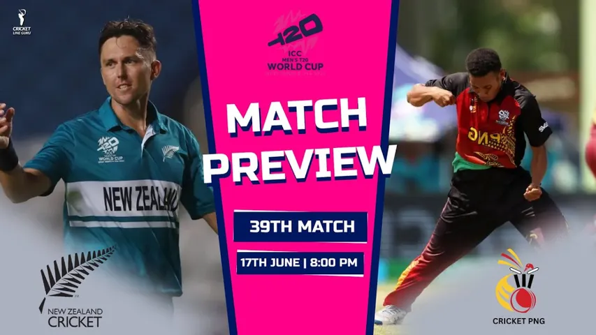 T20 World Cup 2024: నేడు పపువా న్యూ గినియా తో తలపడనున్న కివీస్!