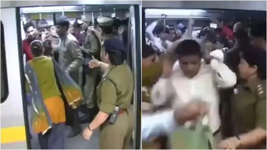Metro train: లేడీస్ కోచ్ ఎక్కిన పురుషులు.. చెంప దెబ్బలతో స్వాగతం పలికిన పోలీసులు!