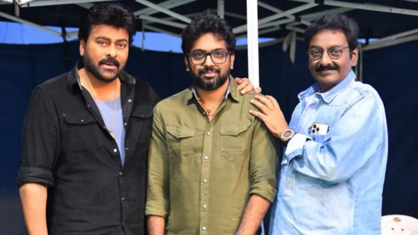 V V Vinayak : 'విశ్వంభర' సెట్స్ లో స్టార్ డైరెక్టర్.. వైరల్ అవుతున్న పిక్!