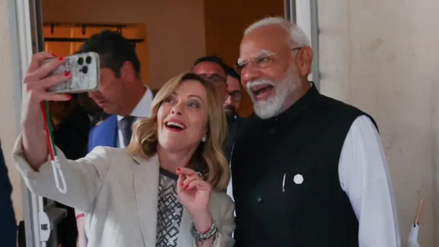 G7 Summit: మరోసారి మెలోనీ-మోదీ సెల్ఫీ.. వీడియో వైరల్