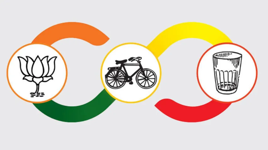155 స్థానాల్లో గెలుపు దిశగా కూటమి అడుగు