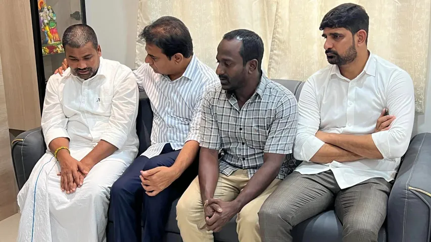 కాంగ్రెస్ ఎమ్మెల్యేకు కేటీఆర్ పరామర్శ