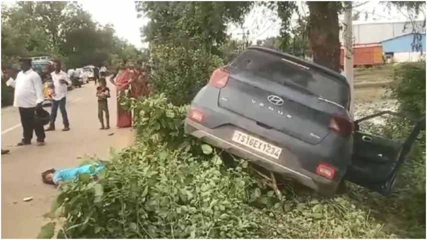 Car Accident: నిజామాబాద్‌ లో కారు బీభత్సం.. ఇద్దరు మృతి, విద్యార్థినిలకు గాయాలు!