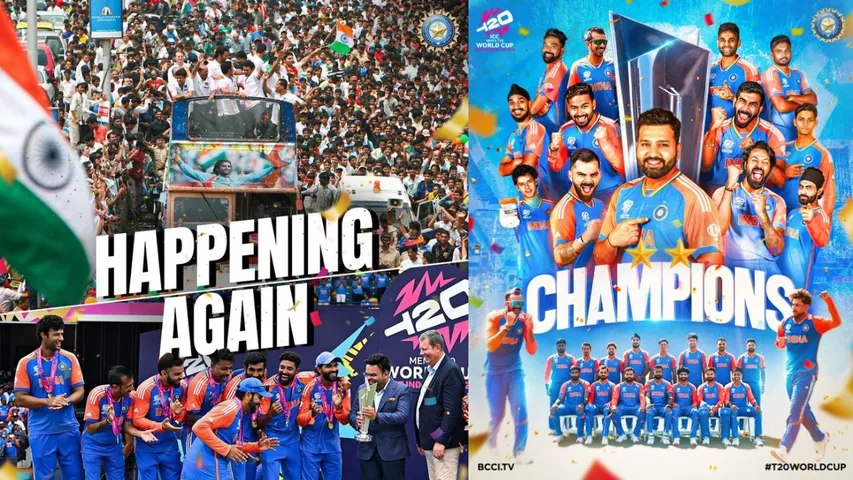 Team India : రేపు స్వదేశానికి టీమిండియా.. వాంఖడే స్టేడియంలో ఓపెన్ బస్ పరేడ్..!