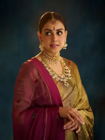 అనంత్  రాధికా పెళ్లిలో జెనీలియా క్లాసిక్ లుక్..!