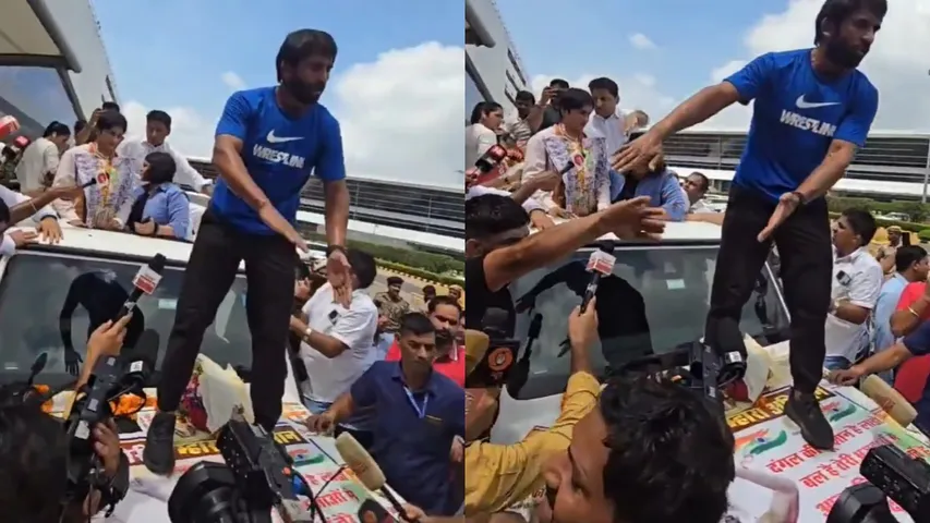 Watch Video: వివాదంలో బజరంగ్ పూనియా.. జాతీయ జెండాను అగౌరవపరిచాడంటూ విమర్శలు