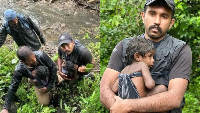 Watch Video: కొండపై చిక్కుకున్న కుటుంబం.. ప్రాణాలకు తెగించి కాపాడిన రెస్క్యూ టీం