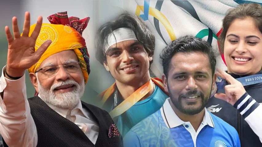 Olympic Players: స్వాతంత్య్ర దినోత్సవ వేడుకల్లో మన ఒలింపిక్ క్రీడాకారులు.. 