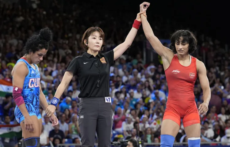 Paris Olympics: చరిత్ర సృష్టించిన వినేశ్ ఫోగట్..ఫైనల్స్‌లోకి ఎంటర్