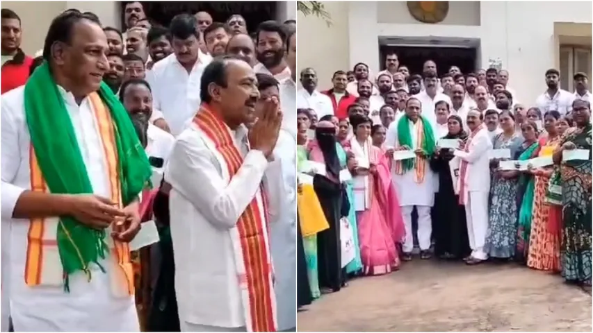 Mla Mallareddy: ఫొటోలు మంచిగ రావాలె.. మల్లారెడ్డి, ఈటెల ఫన్నీ వీడియో వైరల్!