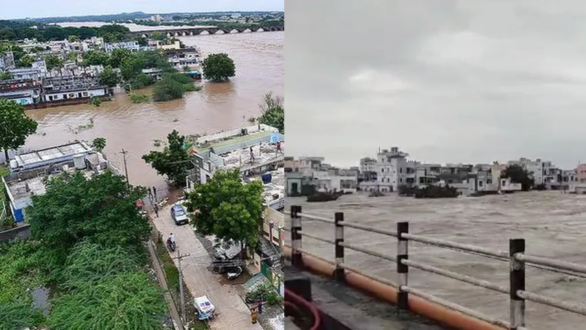 Heavy rains: నీటమునిగిన ఖమ్మం.. మున్నేరు వాగు మహోగ్రరూపం