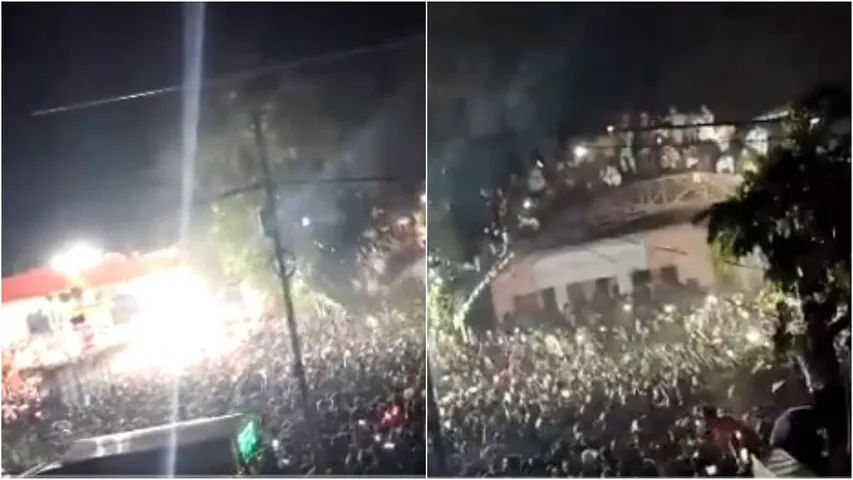 Viral video: మహావీర్ మేళాలో ఘోరం.. బాల్కనీకూలి 100 మందికి పైగా..