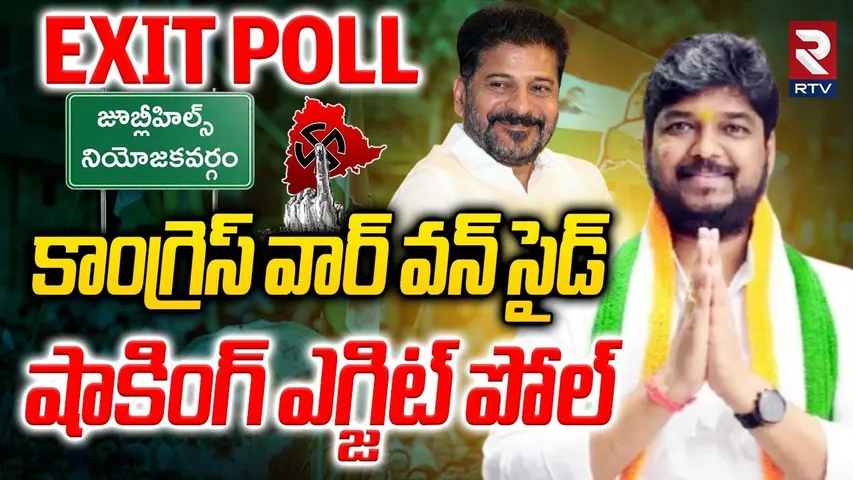 Jubilee Hills Shocking Exit Poll | కాంగ్రెస్ వార్ వన్ సైడ్ | Naveen Yadav | Sunitha | RTV