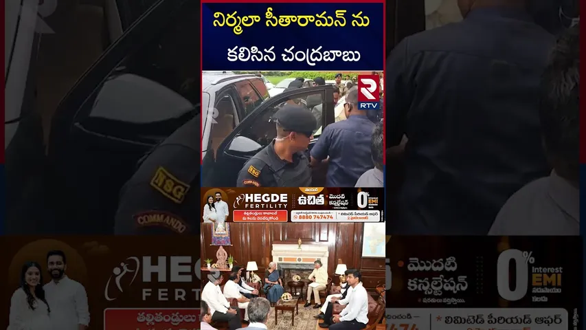 నిర్మలా సీతారామన్ ను కలిసిన చంద్రబాబు | Chandrababu met Nirmala Sitharaman | RTV